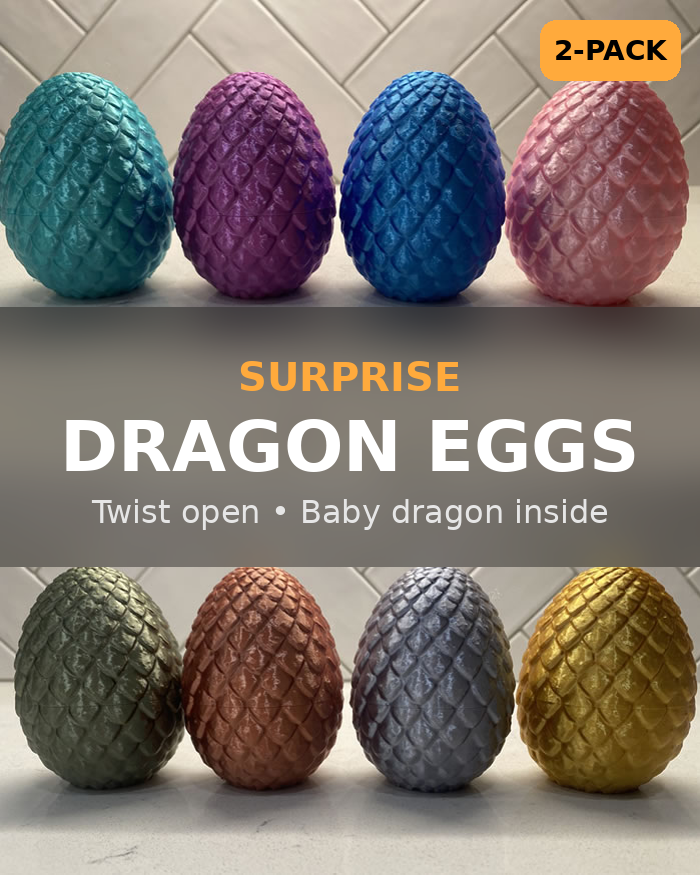 Surprise Dragon Easter Eggs (2 Pack)